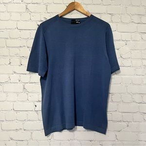 Murano Silk Blend Shirt Sleeve Top Size Large